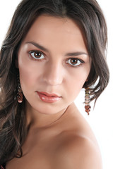 Naklejka premium Portrait of the girl