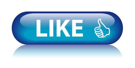 LIKE Web Button (share internet social network vote thumbs up)