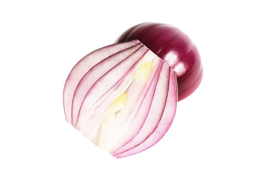 One half of red Onion
