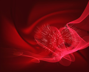 beautiful vector heart background design with space for your tex