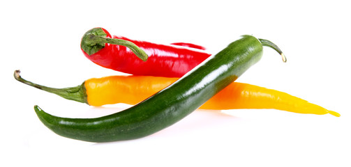 Chili pepper isolated on white background