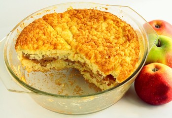 roasted rice with apples and cinnamon