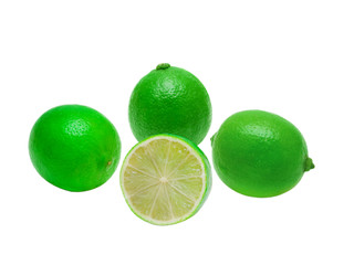 lime isolated on white background