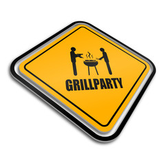 warnschild (s) grillparty aussuchen I