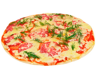 pizza isolated on white background