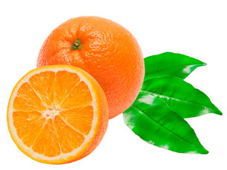 orange isolated on white background