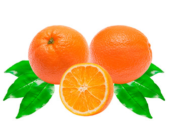 orange isolated on white background