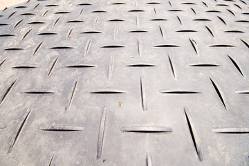 Crisscrossed Non Skid Surface, Wide Angle Lens
