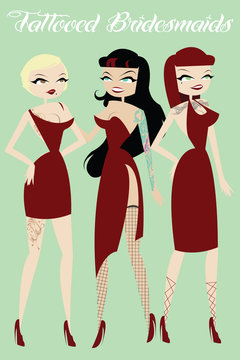 Tattooed Bridesmaids