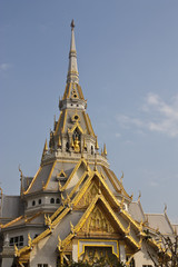 Fototapeta na wymiar Wara Temple sothon Worawihan Chachoengsao,thailand