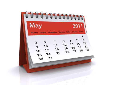 may 2011 calendar Stock Illustration | Adobe Stock