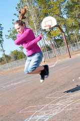 girl on playground