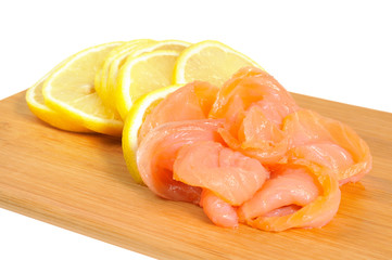 Salmon with lemon