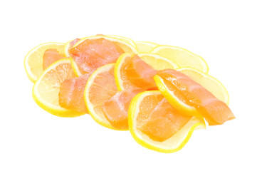 Fototapeta na wymiar Salmon with lemon