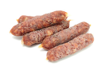 Sausages Isolated on White Background