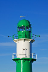 Der Molenturm der Westmole in Warnemünde.