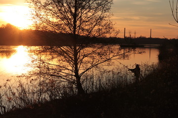 Sonnenuntergang Donau