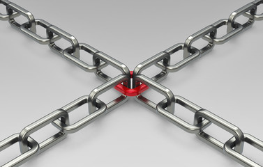 Obraz premium Kettenverbindung