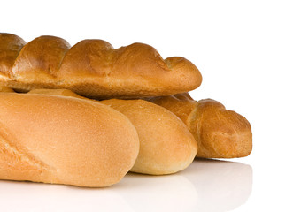 bread isolated on white