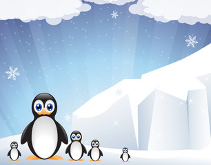 Family of amusing penguins