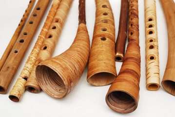 ancient woodwind folk instruments © Mikhail Olykainen