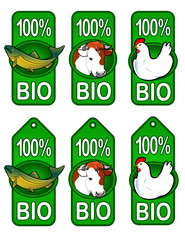 Bio Labels / Fish, Beef, Chicken