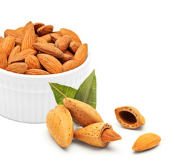Almonds concept
