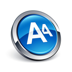 icône bouton internet alphabet