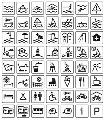 iconset sommer wasser sport strand