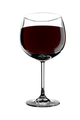 Red wine glass