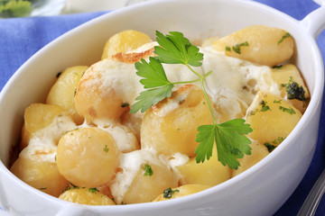 Potatoes and cream