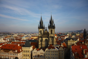 Fototapeta na wymiar Prag, Kirche der Jungfrau Maria vor dem Teyn