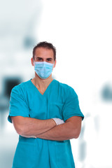 Handsome male doctor