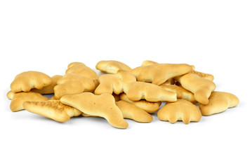 Some dinosaur-shaped cookies