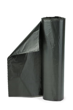 Roll Of Black Plastic Garbage Bags