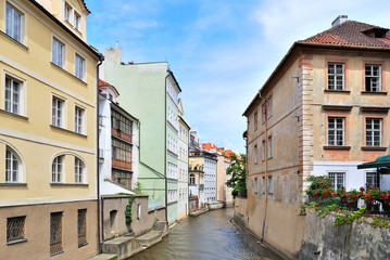 Fototapeta na wymiar Prague, River Certovka