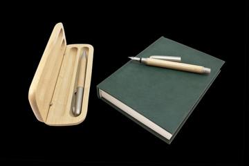 pencil box and notepad