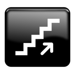 Stairs glossy icon