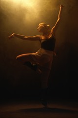 Attractive modern ballet dancer