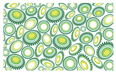 estampado circulos verde © srodrim