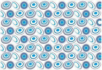 estampado circulos azul © srodrim