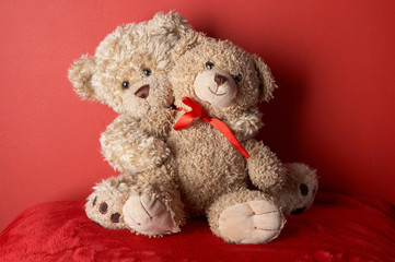 couple of teddy-bears