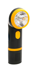 Electric torch on white