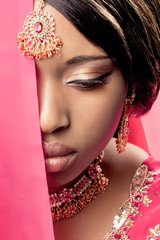 Beautiful young indian woman, closeup shot