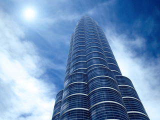 3d wolkenkratzer