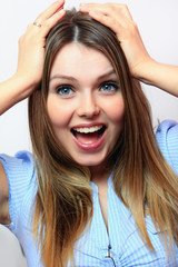 Surprised beauty