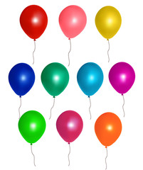 Party baloons. Vector illustration.