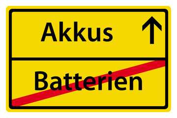 Akkus anstatt Batterien