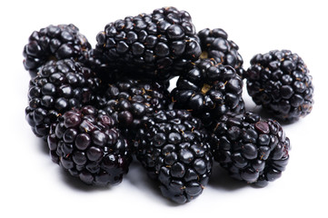 blackberry on white