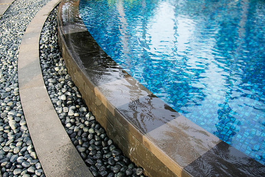 outdoor water pool in hotel